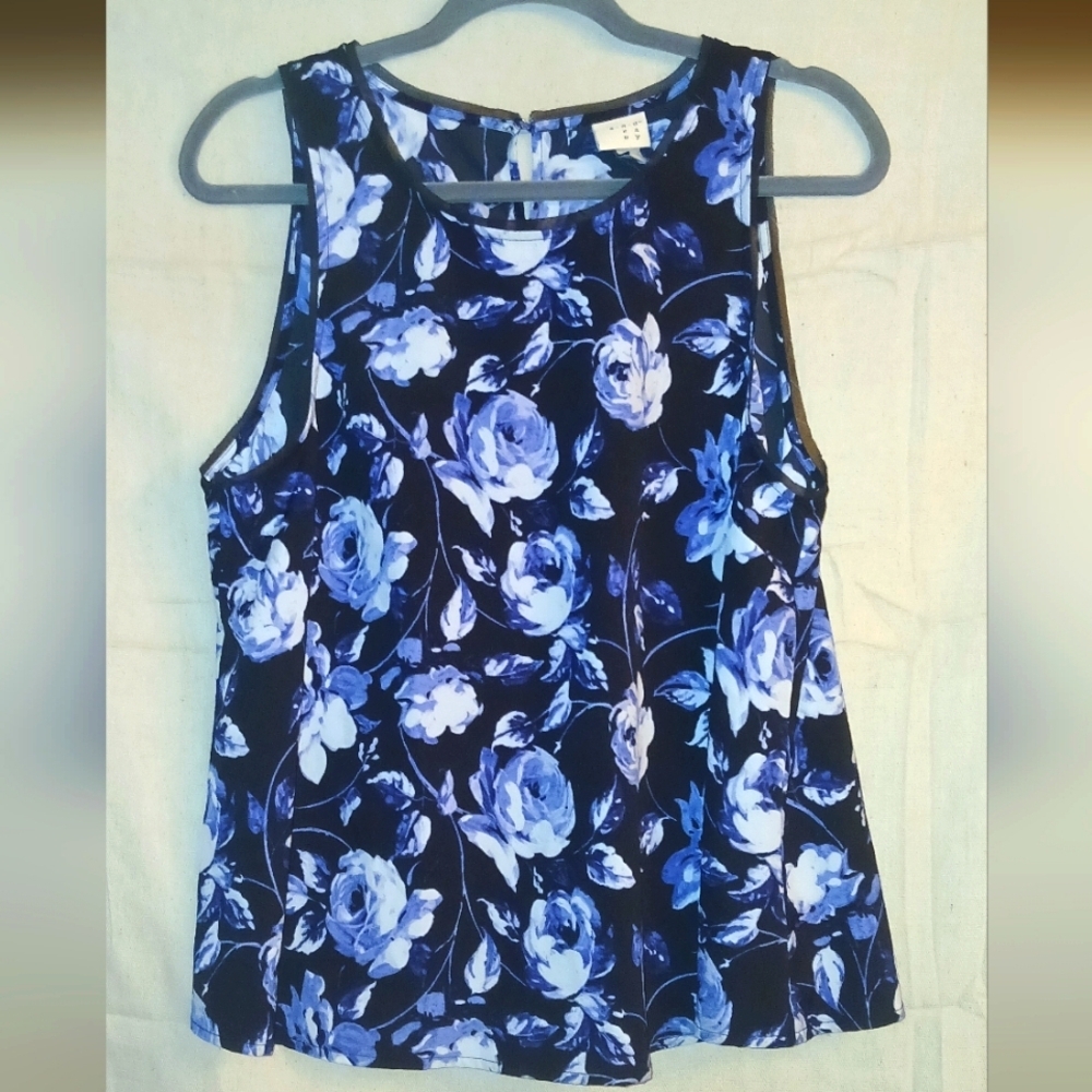 A New Day Floral Sleeveless Top